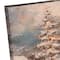 Snowy Christmas House 36" x 24" Canvas Wall Art